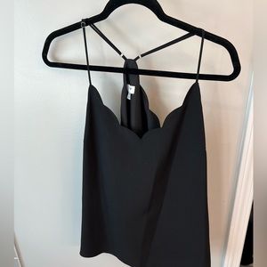 Scalloped Racer Back Tank J Crew